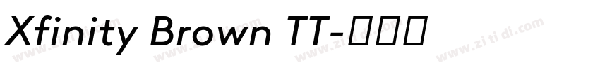 Xfinity Brown TT字体转换
